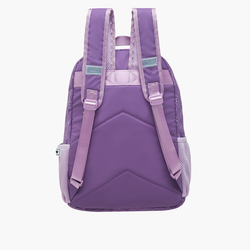 light_and_nine Backpack-With Jibbitz-2 Cmprt With Zipper Closure- (Eva) Purple \ 32X15X41 - Image 4